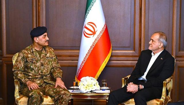 Field Marshal Syed Asim Munir meets with Iranian President, Speaker, Foreign Minister