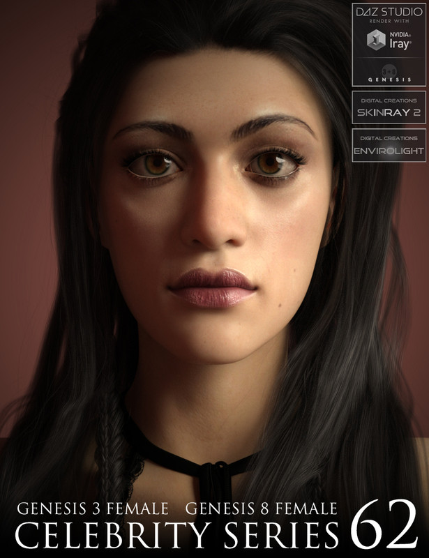 Celebrity Series 62 for Genesis 3 and Genesis 8 Female