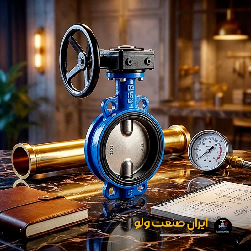 کیفیت ساخت و سطح استیل 304 شیر پروانهای گیربکس