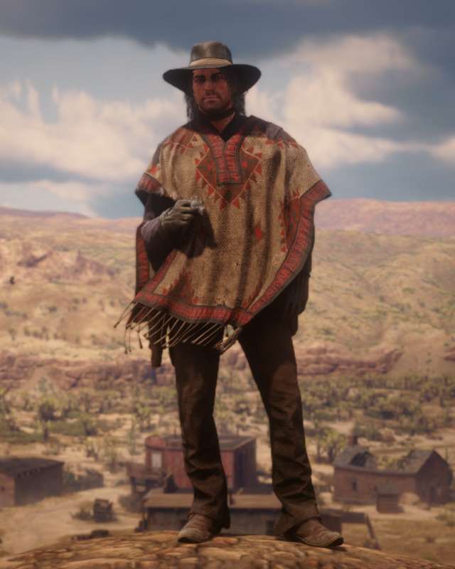 Mexican Poncho and Reyes Rebel's poncho for Javier at Red Dead Redemption 2  Nexus - Mods and community