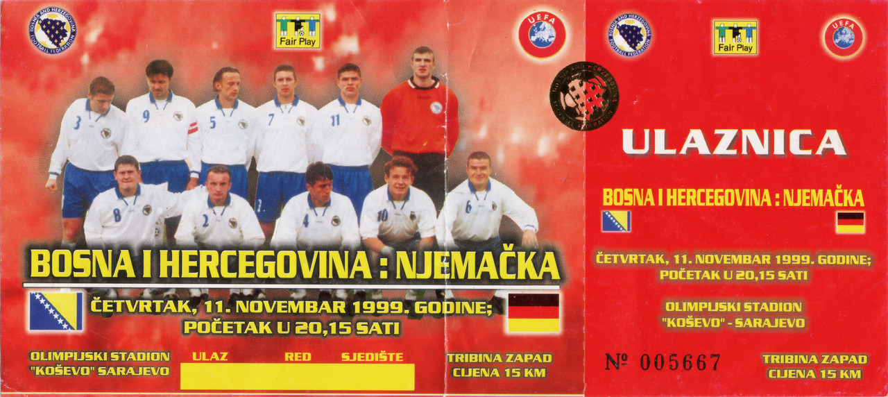 - - - 11.11.1999. Njemačka A2 (H, D 0-0) Z