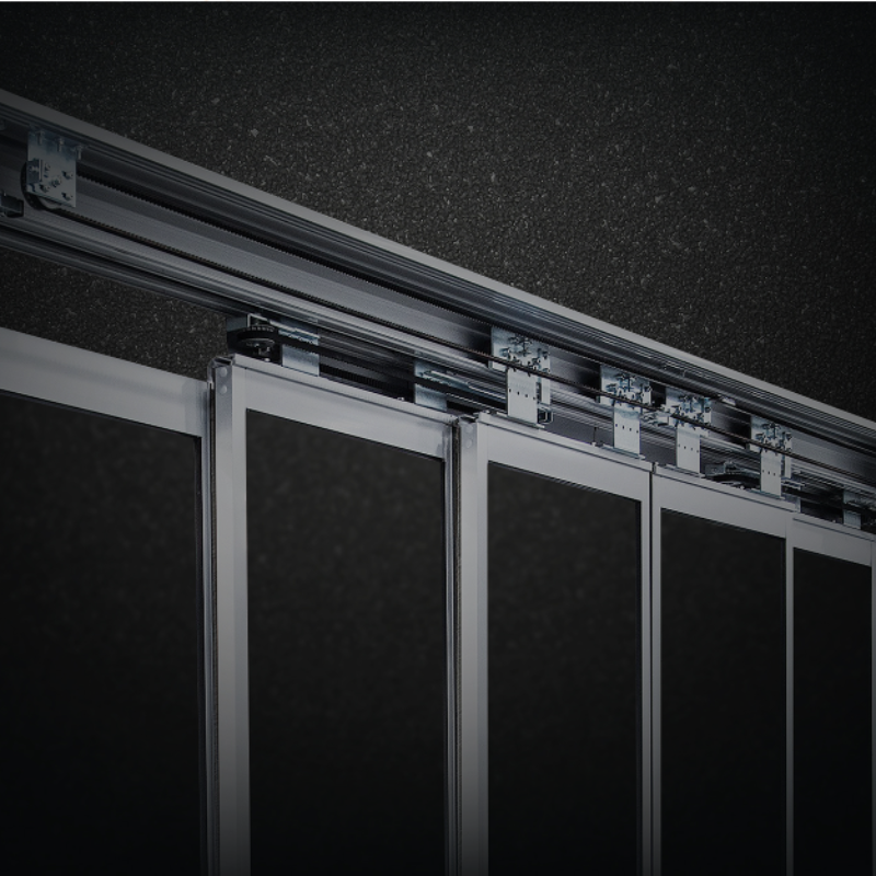 Mécanisme de porte télescopique