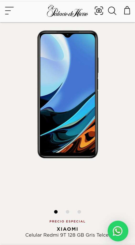 El Palacio de Hierro: Celular Xiaomi redmi 9t 4/128 Telcel 
