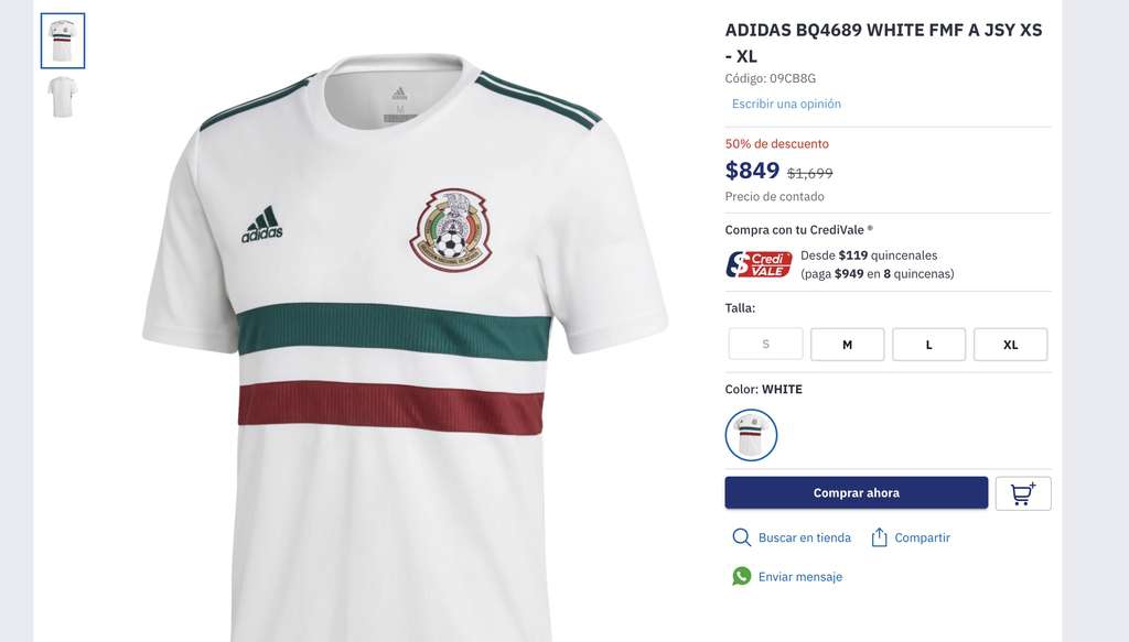 Calzzapato: Jersey selección mexicana adidas 