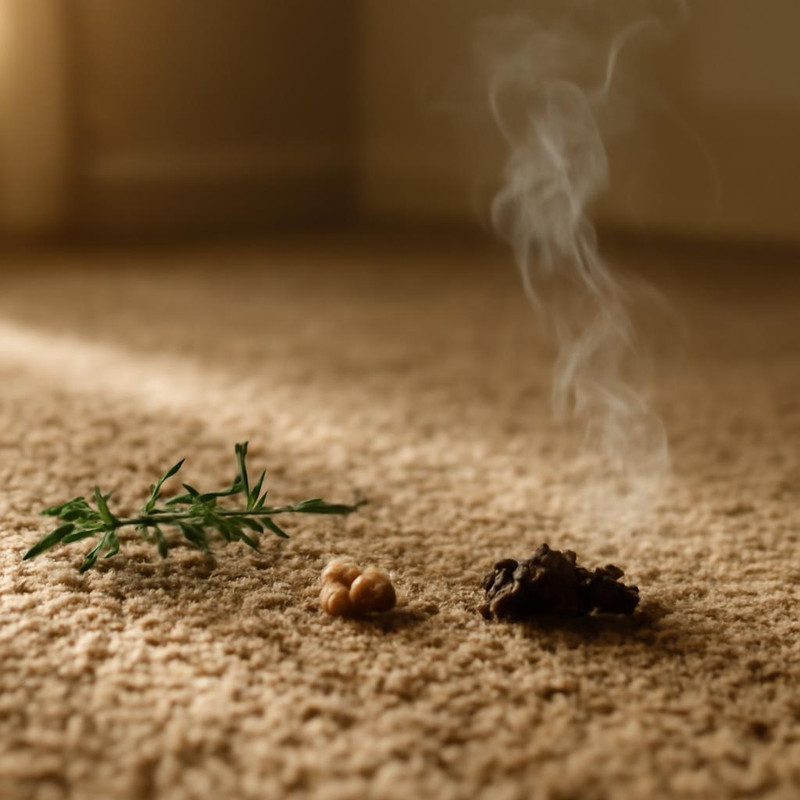 Причины появления запаха на ковровом покрытии