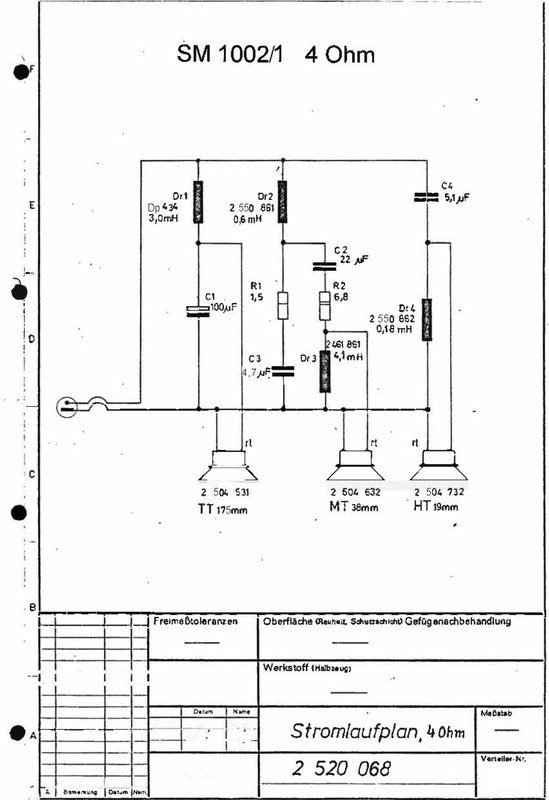 Braun Lautspecher SM 1002.1 4Ohm FW_PhM