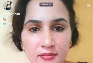 Pakistani lover Labba Khan live-streaming showing off her breasts