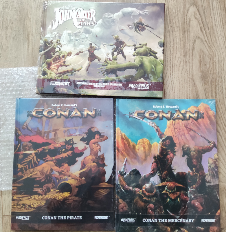 JC Core and two conan books