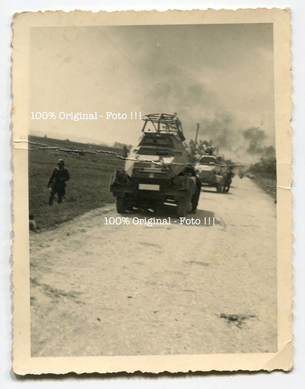 Foto Polen deutscher Panzer Panzerspähwagen Sd.Kfz. 232 Rahmenan
