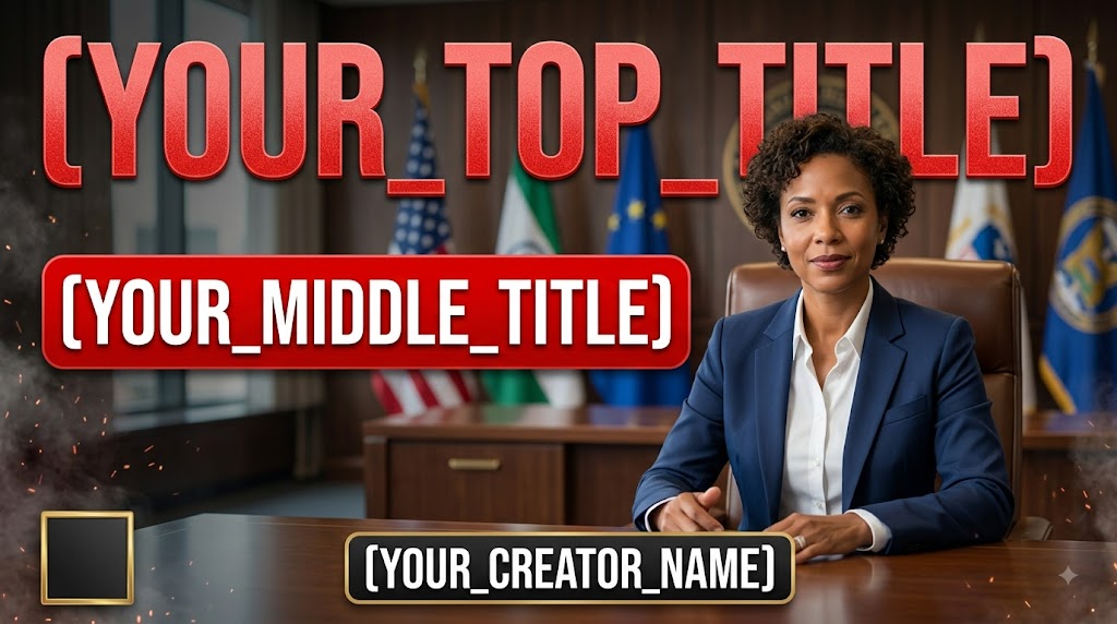 AI-generated example result for the youtube-thumbnail prompt: Patriotic YouTube Thumbnail AI Prompt #75 – Single-Scene Composition
