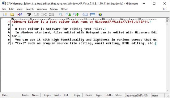 Hidemaru Editor 9.18