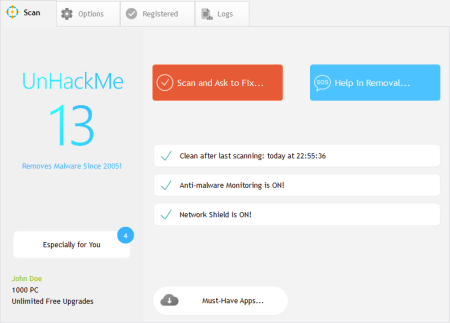 UnHackMe 13.37 Build 0202 Beta Multilingual