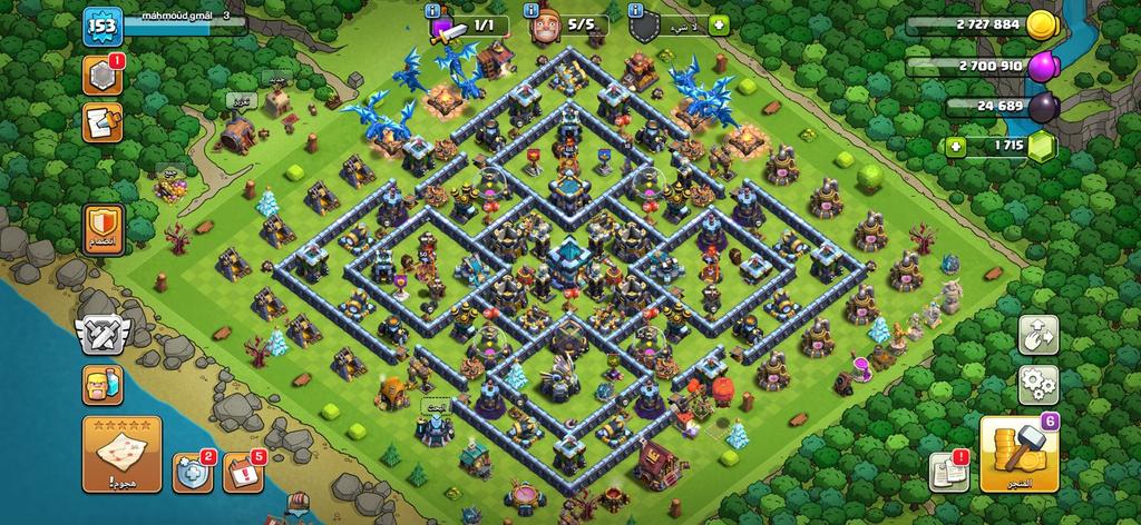 Clash of Clans TH13 1715 gems
