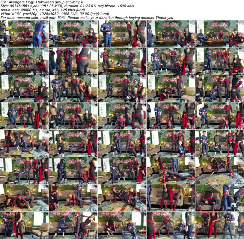 Avengers Orgy  Halloween group show