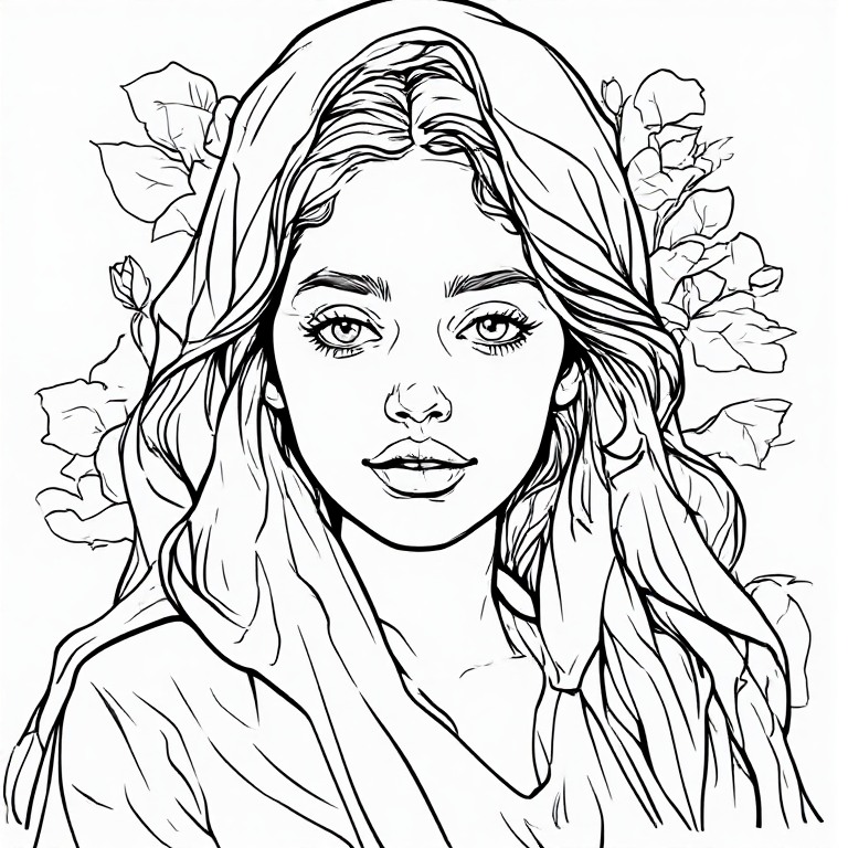 Madonna-l-Line-drawing-natural-(33)