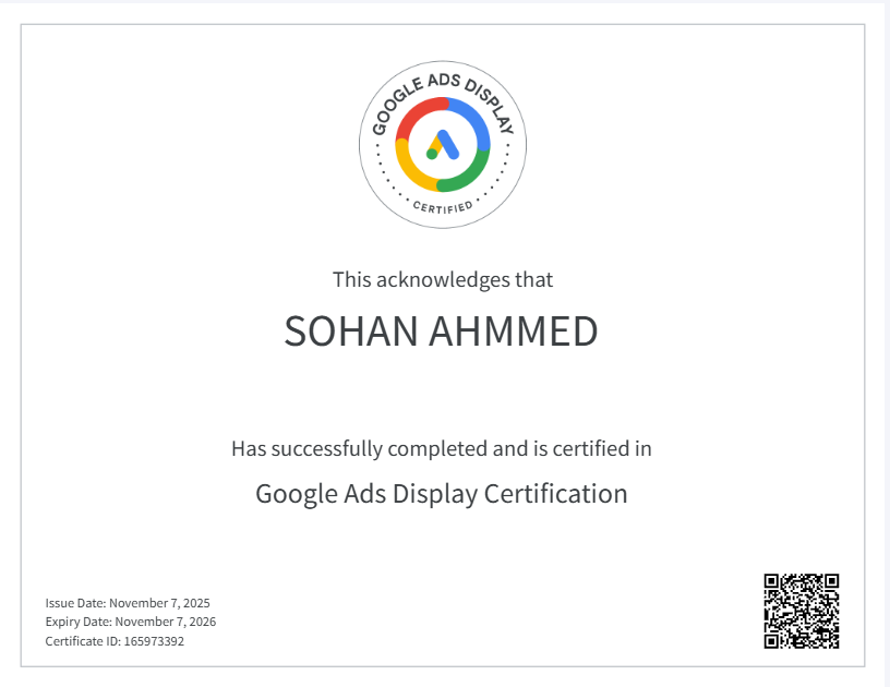 Google Ads Display Certification