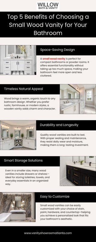 Top 5 Benefits of Choosing a Small Wood Vanity for Your Bathroom