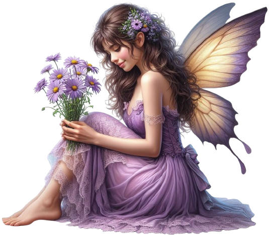 Fairy&PurpleDaisies2AImadeByLoriM2-24