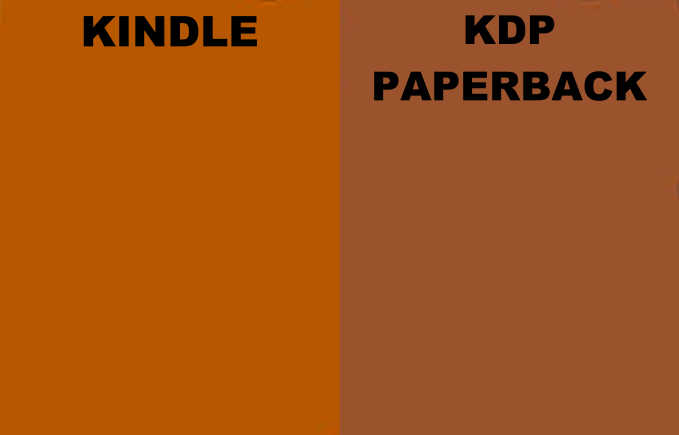 Compare cover color Kindle vs KDP Paperback
