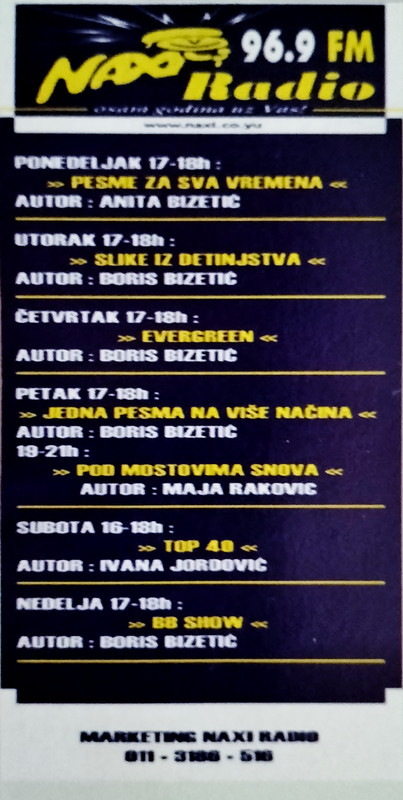 Naxi Radio Beograd 96,9 MHz