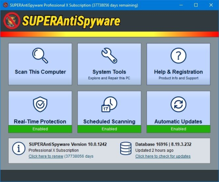 SUPERAntiSpyware Professional X 10.0.1244 Multilingual