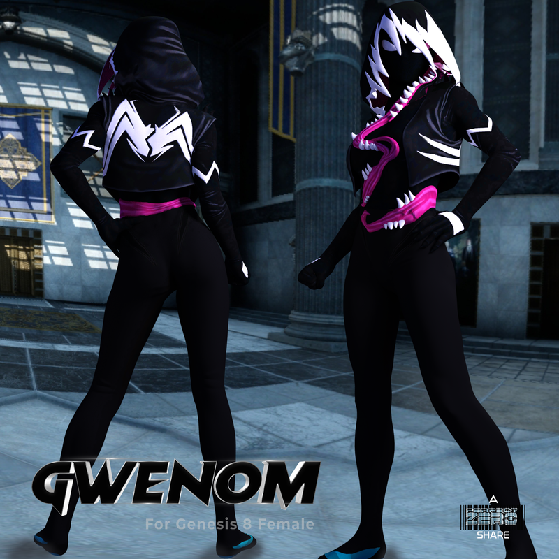 Gwenom Suit For Genesis 8 Females PROMO