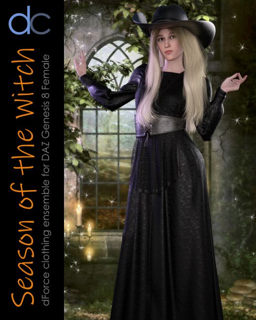 DC-Season Of The Witch for DAZ G8 Female