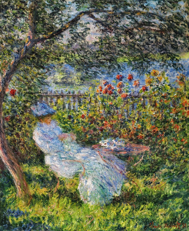 Claude-Monet-alice-hosched-au-jardin