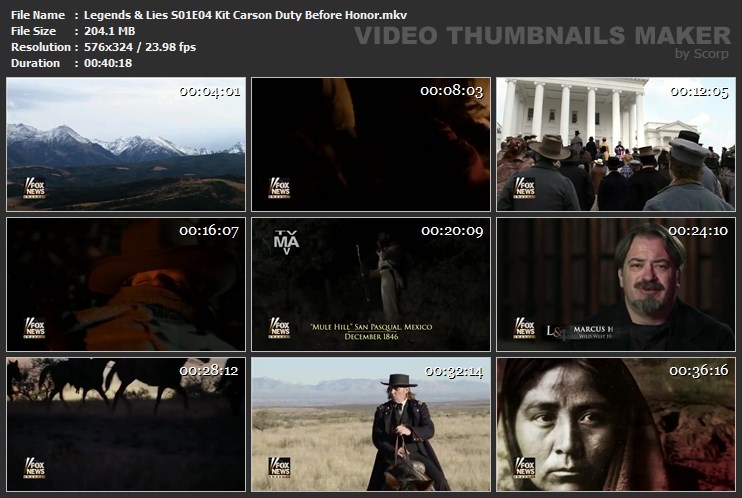 Legends & Lies S01E04 Kit Carson Duty Before Honor.mkv