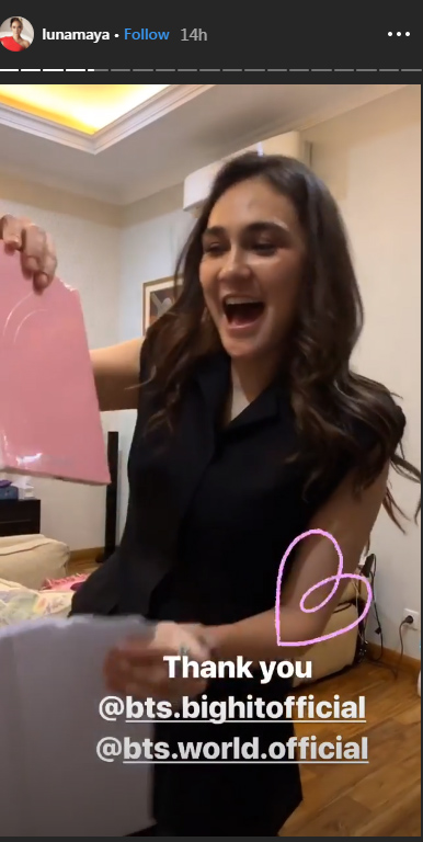 Instagram story Luna Maya