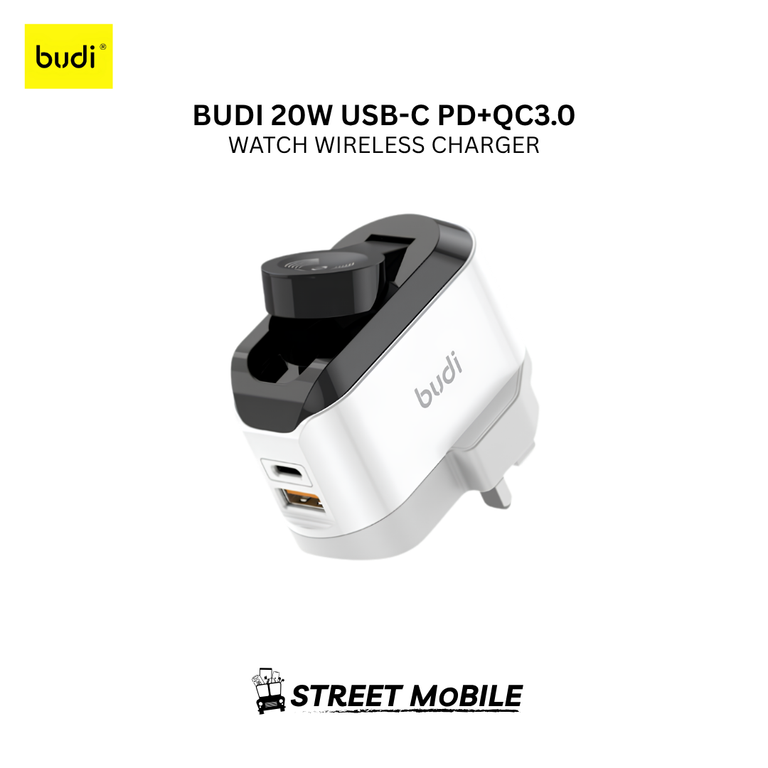 BUDI AC330WUW 20W USB-C PD+QC3.0 - Image 1