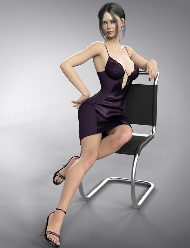 dForce Shining Night Outfit for Genesis 8 and 8.1 Females