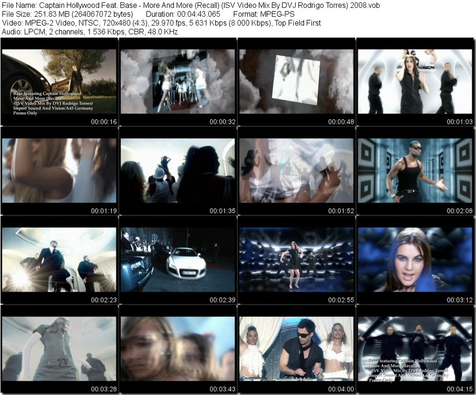 Captain Hollywood Feat. Base - More And More (Recall) (ISV Video Mix By DVJ Rodrigo Torres) 2008.vob