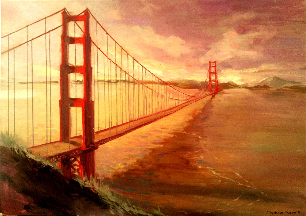 Картина мост. Сан Франциско картина. Картина Сан Франциско мост. Картины маслом Сан Франциско. Золотой мост Сан Франциско картина.