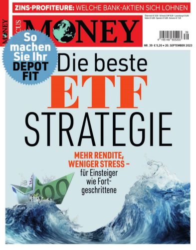 Cover: Focus Money Finanzmagazin No 39 vom 20  September 2023