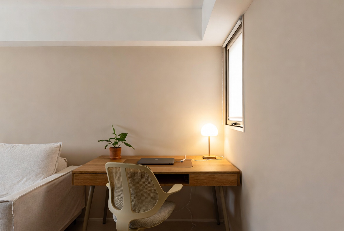 Home office en salón