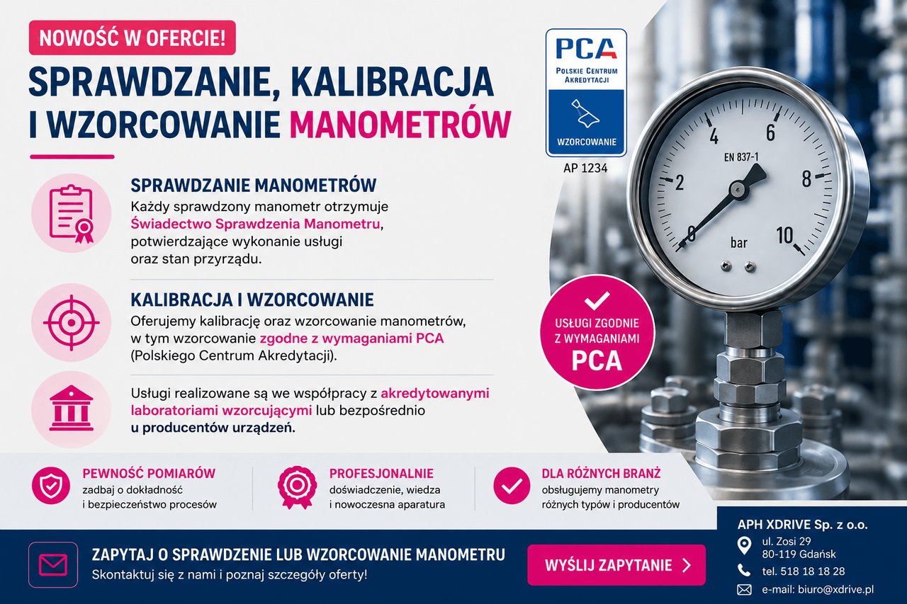 Wzorcowanie i kalibracja manometrów