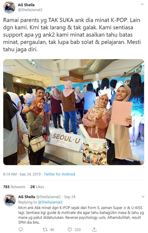 ibu sokong minat anak pada k-pop