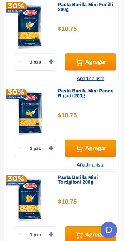 Chedraui: 30% de descuento en pastas para sopa Barilla 200g 