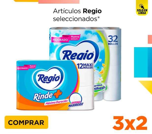Chedraui: 3x2 en productos Regio seleccionados 