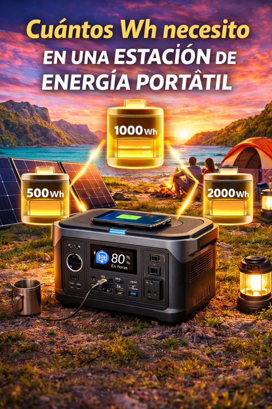 cuantos wh necesito estacion energia portatil