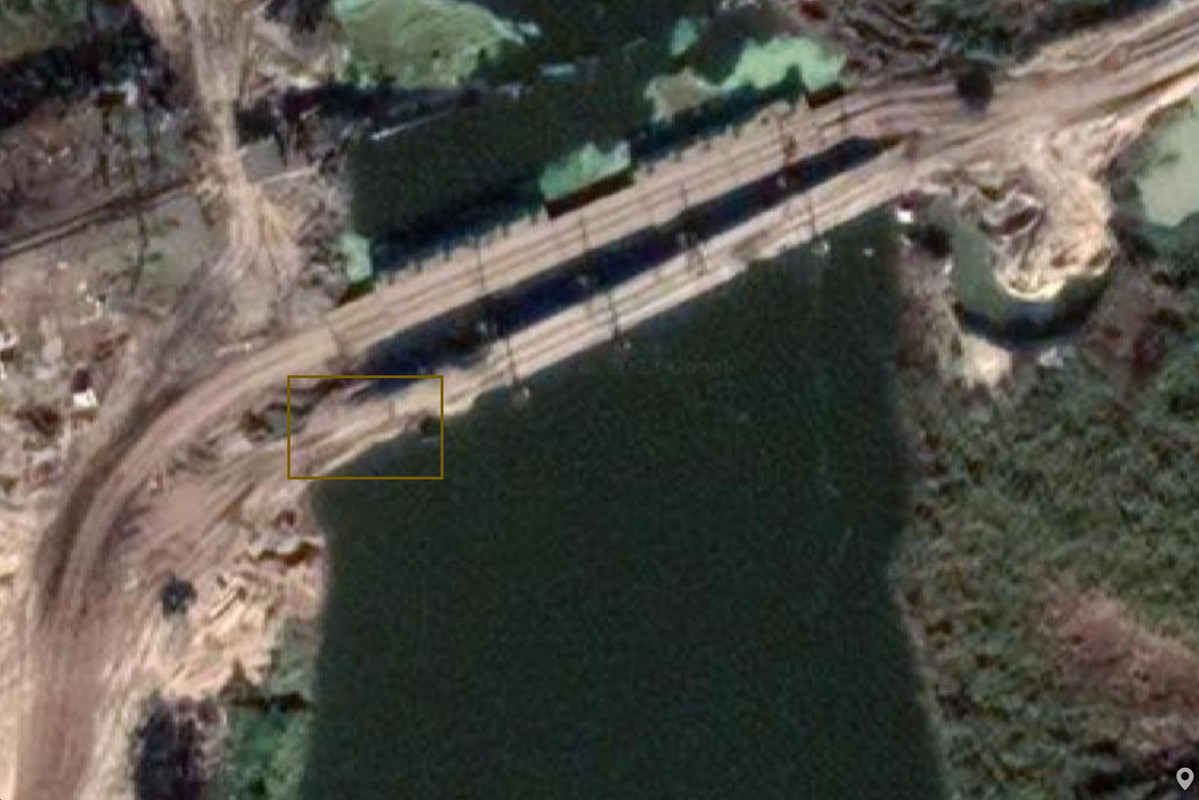 1050 Transitional link pontoon (for floating unified railway bridge-ribbon MLZh-VF-VT) destr 07 07 2