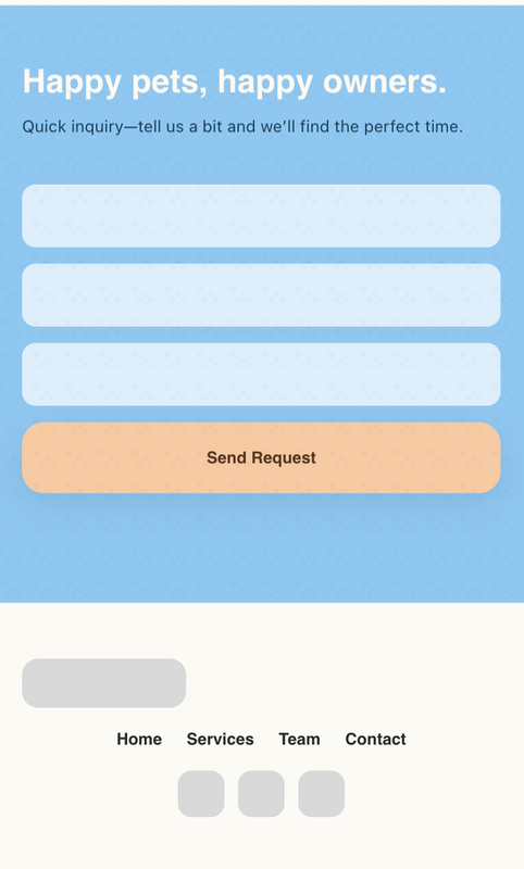 Paw Haven mobile view