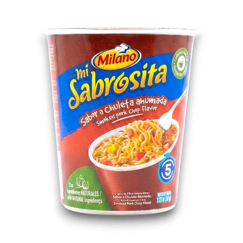 Milano Sabrosita Sopa Chuleta Ahumada Vaso 64 Gr