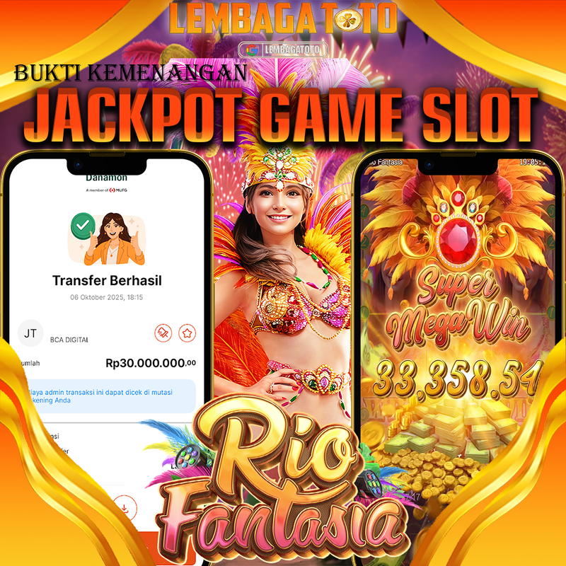 BUKTI JACKPOT 07 OCTOBER LEMBAGATOTO RIO FANTASIA Rp.30.000.000,- LUNAS