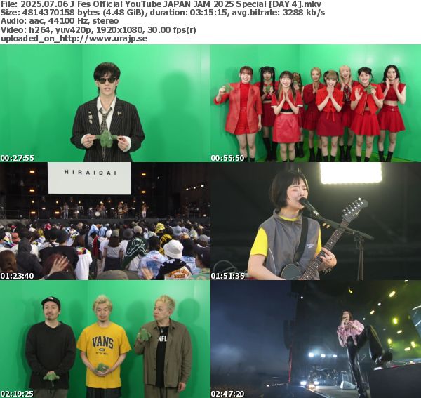 [TV-Variety] JAPAN JAM 2025 Special (J Fes Official YouTube 2025.07.06)