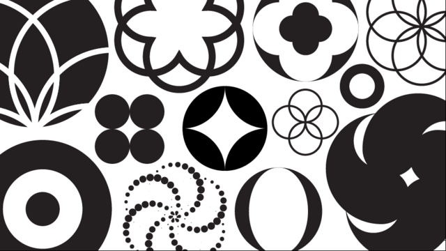 Creative Logo Making Design with Circles