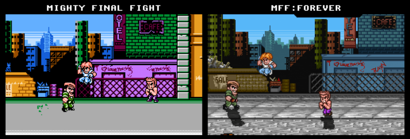 Mighty Final Fight Forever Comparsion-Screen1-2048x693