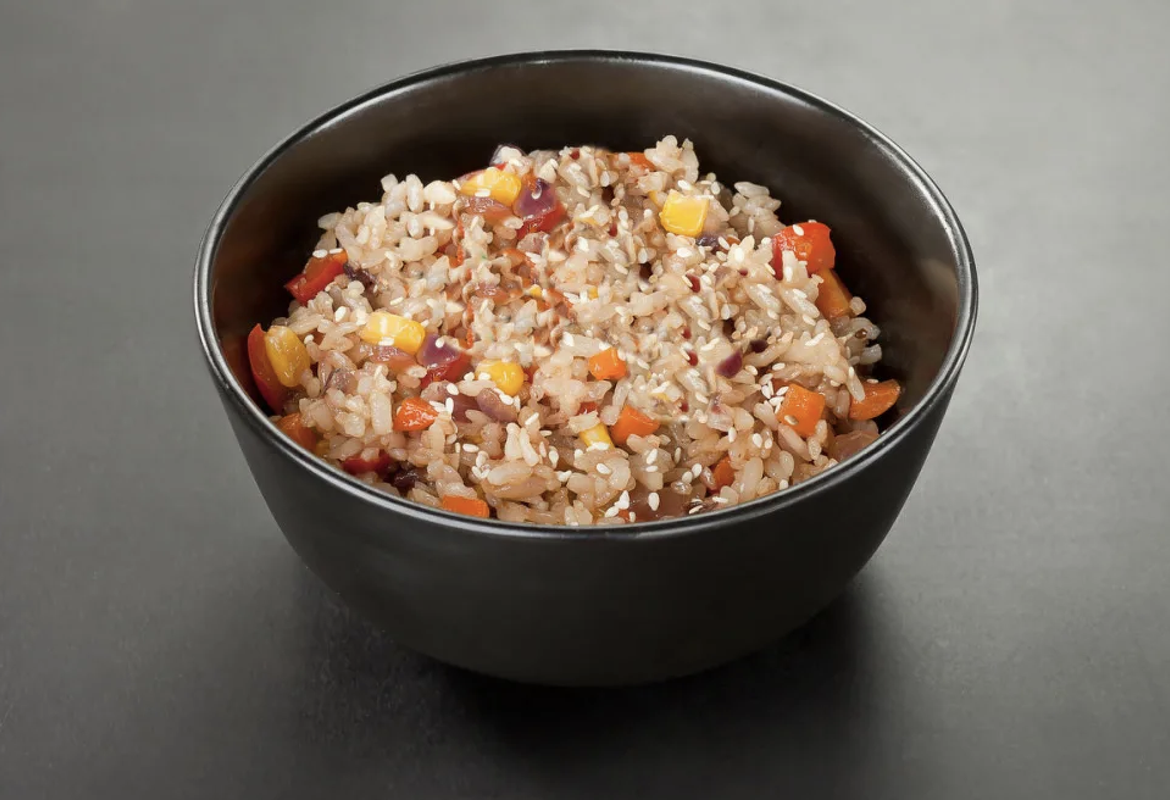 Чёрный дикий рис с овощами на WOK (250г)