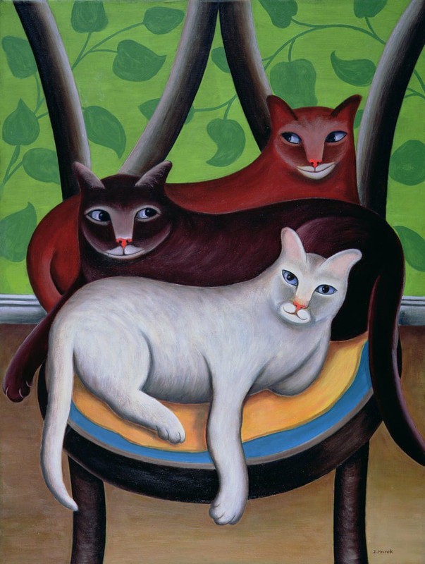 Jerzy-Marek-Three-is-a-Crowd-Meister-Drucke-550471